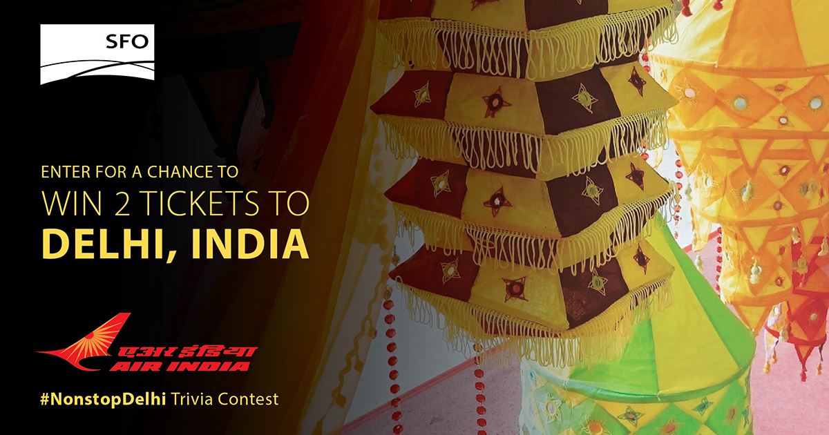 Enter for a chance to win tickets on Air India!